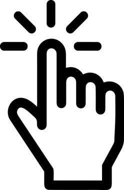 Web, Uygulama, UI / UX, Mobil Arayüz, Akıllı Teknoloji Tasarımı, Dijital Markalaşma, Kullanıcı Etkileşimi Sembolü ve Temiz Tek Renk Biçiminde Modern Grafik Elementi içeren PNG Biçimli El Simgesi Logosu