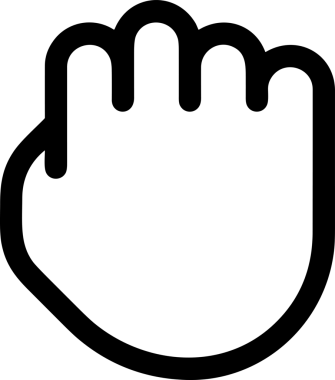 Web, Uygulama, UI / UX, Mobil Arayüz, Akıllı Teknoloji Tasarımı, Dijital Markalaşma, Kullanıcı Etkileşimi Sembolü ve Temiz Tek Renk Biçiminde Modern Grafik Elementi içeren PNG Biçimli El Simgesi Logosu