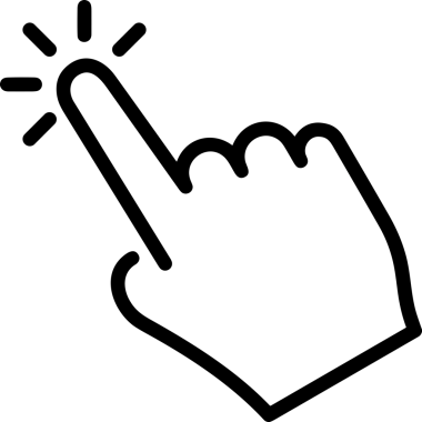 Web, Uygulama, UI / UX, Mobil Arayüz, Akıllı Teknoloji Tasarımı, Dijital Markalaşma, Kullanıcı Etkileşimi Sembolü ve Temiz Tek Renk Biçiminde Modern Grafik Elementi içeren PNG Biçimli El Simgesi Logosu