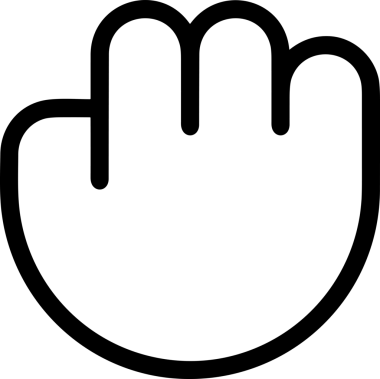 Web, Uygulama, UI / UX, Mobil Arayüz, Akıllı Teknoloji Tasarımı, Dijital Markalaşma, Kullanıcı Etkileşimi Sembolü ve Temiz Tek Renk Biçiminde Modern Grafik Elementi içeren PNG Biçimli El Simgesi Logosu