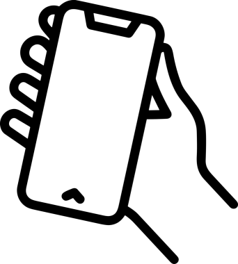 Web, Uygulama, UI / UX, Mobil Arayüz, Akıllı Teknoloji Tasarımı, Dijital Markalaşma, Kullanıcı Etkileşimi Sembolü ve Temiz Tek Renk Biçiminde Modern Grafik Elementi içeren PNG Biçimli El Simgesi Logosu