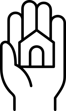 Web, Uygulama, UI / UX, Mobil Arayüz, Akıllı Teknoloji Tasarımı, Dijital Markalaşma, Kullanıcı Etkileşimi Sembolü ve Temiz Tek Renk Biçiminde Modern Grafik Elementi içeren PNG Biçimli El Simgesi Logosu