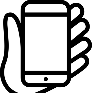 Web, Uygulama, UI / UX, Mobil Arayüz, Akıllı Teknoloji Tasarımı, Dijital Markalaşma, Kullanıcı Etkileşimi Sembolü ve Temiz Tek Renk Biçiminde Modern Grafik Elementi içeren PNG Biçimli El Simgesi Logosu