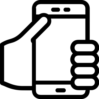 Web, Uygulama, UI / UX, Mobil Arayüz, Akıllı Teknoloji Tasarımı, Dijital Markalaşma, Kullanıcı Etkileşimi Sembolü ve Temiz Tek Renk Biçiminde Modern Grafik Elementi içeren PNG Biçimli El Simgesi Logosu