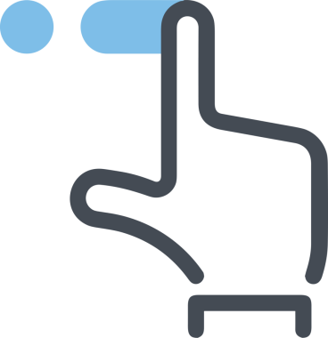 Web, Uygulama, UI / UX, Mobil Arayüz, Akıllı Teknoloji Tasarımı, Dijital Markalaşma, Kullanıcı Etkileşimi Sembolü ve Temiz Tek Renk Biçiminde Modern Grafik Elementi içeren PNG Biçimli El Simgesi Logosu