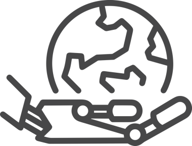 Web, Uygulama, UI / UX, Mobil Arayüz, Akıllı Teknoloji Tasarımı, Dijital Markalaşma, Kullanıcı Etkileşimi Sembolü ve Temiz Tek Renk Biçiminde Modern Grafik Elementi içeren PNG Biçimli El Simgesi Logosu