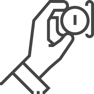 Web, Uygulama, UI / UX, Mobil Arayüz, Akıllı Teknoloji Tasarımı, Dijital Markalaşma, Kullanıcı Etkileşimi Sembolü ve Temiz Tek Renk Biçiminde Modern Grafik Elementi içeren PNG Biçimli El Simgesi Logosu