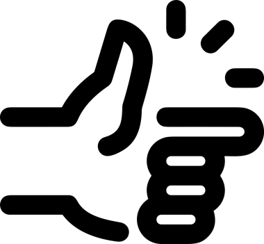 Web, Uygulama, UI / UX, Mobil Arayüz, Akıllı Teknoloji Tasarımı, Dijital Markalaşma, Kullanıcı Etkileşimi Sembolü ve Temiz Tek Renk Biçiminde Modern Grafik Elementi içeren PNG Biçimli El Simgesi Logosu