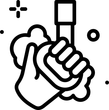 Web, Uygulama, UI / UX, Mobil Arayüz, Akıllı Teknoloji Tasarımı, Dijital Markalaşma, Kullanıcı Etkileşimi Sembolü ve Temiz Tek Renk Biçiminde Modern Grafik Elementi içeren PNG Biçimli El Simgesi Logosu