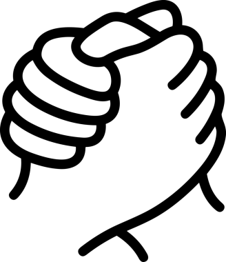 Web, Uygulama, UI / UX, Mobil Arayüz, Akıllı Teknoloji Tasarımı, Dijital Markalaşma, Kullanıcı Etkileşimi Sembolü ve Temiz Tek Renk Biçiminde Modern Grafik Elementi içeren PNG Biçimli El Simgesi Logosu