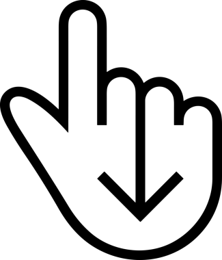 Web, Uygulama, UI / UX, Mobil Arayüz, Akıllı Teknoloji Tasarımı, Dijital Markalaşma, Kullanıcı Etkileşimi Sembolü ve Temiz Tek Renk Biçiminde Modern Grafik Elementi içeren PNG Biçimli El Simgesi Logosu