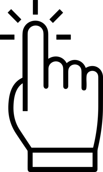 Web, Uygulama, UI / UX, Mobil Arayüz, Akıllı Teknoloji Tasarımı, Dijital Markalaşma, Kullanıcı Etkileşimi Sembolü ve Temiz Tek Renk Biçiminde Modern Grafik Elementi içeren PNG Biçimli El Simgesi Logosu