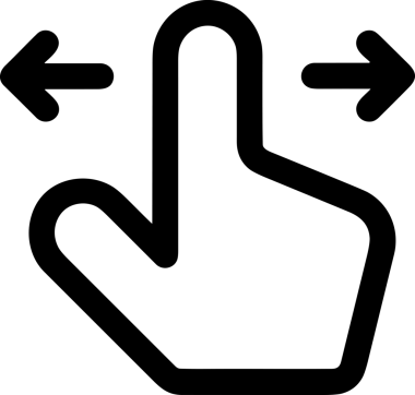 Web, Uygulama, UI / UX, Mobil Arayüz, Akıllı Teknoloji Tasarımı, Dijital Markalaşma, Kullanıcı Etkileşimi Sembolü ve Temiz Tek Renk Biçiminde Modern Grafik Elementi içeren PNG Biçimli El Simgesi Logosu