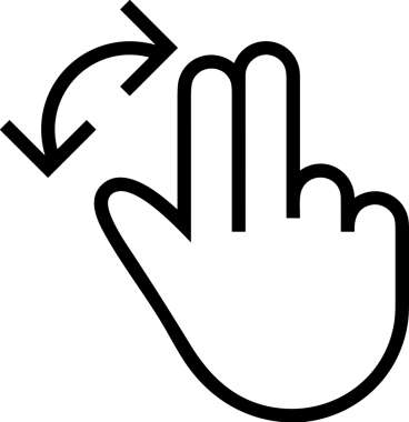 Web, Uygulama, UI / UX, Mobil Arayüz, Akıllı Teknoloji Tasarımı, Dijital Markalaşma, Kullanıcı Etkileşimi Sembolü ve Temiz Tek Renk Biçiminde Modern Grafik Elementi içeren PNG Biçimli El Simgesi Logosu