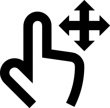 Web, Uygulama, UI / UX, Mobil Arayüz, Akıllı Teknoloji Tasarımı, Dijital Markalaşma, Kullanıcı Etkileşimi Sembolü ve Temiz Tek Renk Biçiminde Modern Grafik Elementi içeren PNG Biçimli El Simgesi Logosu