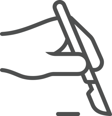 Web, Uygulama, UI / UX, Mobil Arayüz, Akıllı Teknoloji Tasarımı, Dijital Markalaşma, Kullanıcı Etkileşimi Sembolü ve Temiz Tek Renk Biçiminde Modern Grafik Elementi içeren PNG Biçimli El Simgesi Logosu