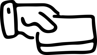 Web, Uygulama, UI / UX, Mobil Arayüz, Akıllı Teknoloji Tasarımı, Dijital Markalaşma, Kullanıcı Etkileşimi Sembolü ve Temiz Tek Renk Biçiminde Modern Grafik Elementi içeren PNG Biçimli El Simgesi Logosu