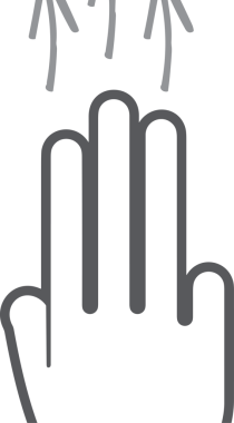 Web, Uygulama, UI / UX, Mobil Arayüz, Akıllı Teknoloji Tasarımı, Dijital Markalaşma, Kullanıcı Etkileşimi Sembolü ve Temiz Tek Renk Biçiminde Modern Grafik Elementi içeren PNG Biçimli El Simgesi Logosu