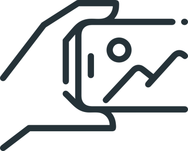 Web, Uygulama, UI / UX, Mobil Arayüz, Akıllı Teknoloji Tasarımı, Dijital Markalaşma, Kullanıcı Etkileşimi Sembolü ve Temiz Tek Renk Biçiminde Modern Grafik Elementi içeren PNG Biçimli El Simgesi Logosu