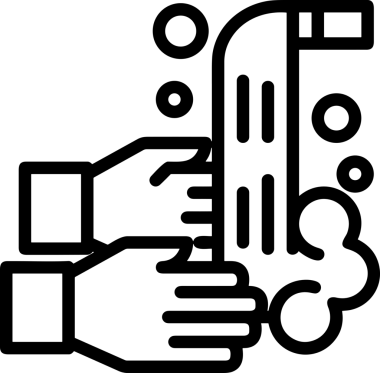 Web, Uygulama, UI / UX, Mobil Arayüz, Akıllı Teknoloji Tasarımı, Dijital Markalaşma, Kullanıcı Etkileşimi Sembolü ve Temiz Tek Renk Biçiminde Modern Grafik Elementi içeren PNG Biçimli El Simgesi Logosu