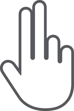 Web, Uygulama, UI / UX, Mobil Arayüz, Akıllı Teknoloji Tasarımı, Dijital Markalaşma, Kullanıcı Etkileşimi Sembolü ve Temiz Tek Renk Biçiminde Modern Grafik Elementi içeren PNG Biçimli El Simgesi Logosu