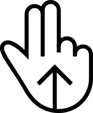 Web, Uygulama, UI / UX, Mobil Arayüz, Akıllı Teknoloji Tasarımı, Dijital Markalaşma, Kullanıcı Etkileşimi Sembolü ve Temiz Tek Renk Biçiminde Modern Grafik Elementi içeren PNG Biçimli El Simgesi Logosu