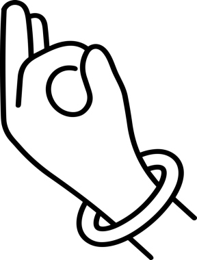 Web, Uygulama, UI / UX, Mobil Arayüz, Akıllı Teknoloji Tasarımı, Dijital Markalaşma, Kullanıcı Etkileşimi Sembolü ve Temiz Tek Renk Biçiminde Modern Grafik Elementi içeren PNG Biçimli El Simgesi Logosu