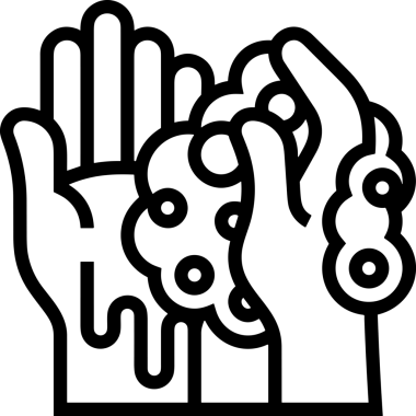 Web, Uygulama, UI / UX, Mobil Arayüz, Akıllı Teknoloji Tasarımı, Dijital Markalaşma, Kullanıcı Etkileşimi Sembolü ve Temiz Tek Renk Biçiminde Modern Grafik Elementi içeren PNG Biçimli El Simgesi Logosu