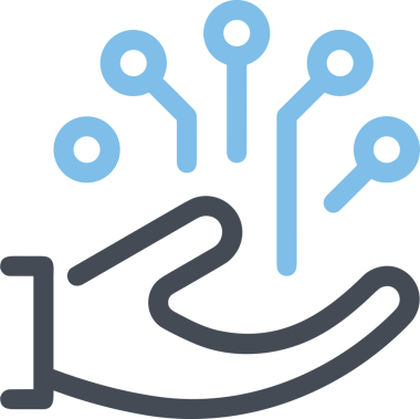 Web, Uygulama, UI / UX, Mobil Arayüz, Akıllı Teknoloji Tasarımı, Dijital Markalaşma, Kullanıcı Etkileşimi Sembolü ve Temiz Tek Renk Biçiminde Modern Grafik Elementi içeren PNG Biçimli El Simgesi Logosu