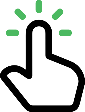 Web, Uygulama, UI / UX, Mobil Arayüz, Akıllı Teknoloji Tasarımı, Dijital Markalaşma, Kullanıcı Etkileşimi Sembolü ve Temiz Tek Renk Biçiminde Modern Grafik Elementi içeren PNG Biçimli El Simgesi Logosu