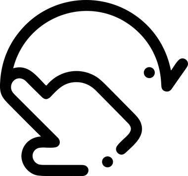 Web, Uygulama, UI / UX, Mobil Arayüz, Akıllı Teknoloji Tasarımı, Dijital Markalaşma, Kullanıcı Etkileşimi Sembolü ve Temiz Tek Renk Biçiminde Modern Grafik Elementi içeren PNG Biçimli El Simgesi Logosu