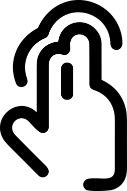 Web, Uygulama, UI / UX, Mobil Arayüz, Akıllı Teknoloji Tasarımı, Dijital Markalaşma, Kullanıcı Etkileşimi Sembolü ve Temiz Tek Renk Biçiminde Modern Grafik Elementi içeren PNG Biçimli El Simgesi Logosu