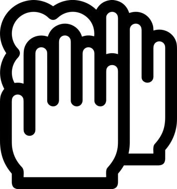 Web, Uygulama, UI / UX, Mobil Arayüz, Akıllı Teknoloji Tasarımı, Dijital Markalaşma, Kullanıcı Etkileşimi Sembolü ve Temiz Tek Renk Biçiminde Modern Grafik Elementi içeren PNG Biçimli El Simgesi Logosu