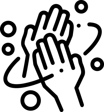 Web, Uygulama, UI / UX, Mobil Arayüz, Akıllı Teknoloji Tasarımı, Dijital Markalaşma, Kullanıcı Etkileşimi Sembolü ve Temiz Tek Renk Biçiminde Modern Grafik Elementi içeren PNG Biçimli El Simgesi Logosu