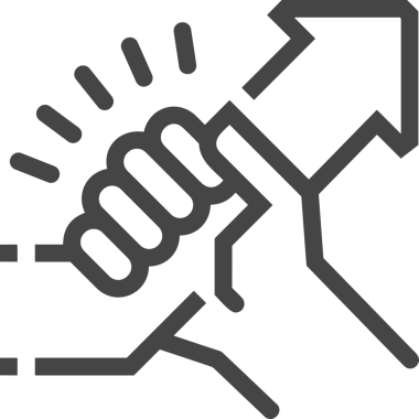 Web, Uygulama, UI / UX, Mobil Arayüz, Akıllı Teknoloji Tasarımı, Dijital Markalaşma, Kullanıcı Etkileşimi Sembolü ve Temiz Tek Renk Biçiminde Modern Grafik Elementi içeren PNG Biçimli El Simgesi Logosu