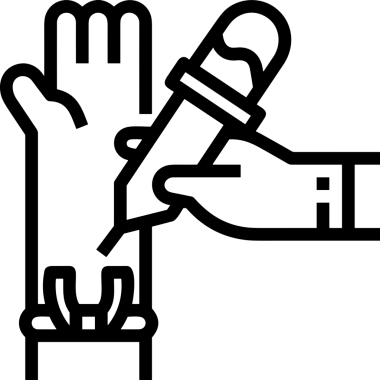 Web, Uygulama, UI / UX, Mobil Arayüz, Akıllı Teknoloji Tasarımı, Dijital Markalaşma, Kullanıcı Etkileşimi Sembolü ve Temiz Tek Renk Biçiminde Modern Grafik Elementi içeren PNG Biçimli El Simgesi Logosu