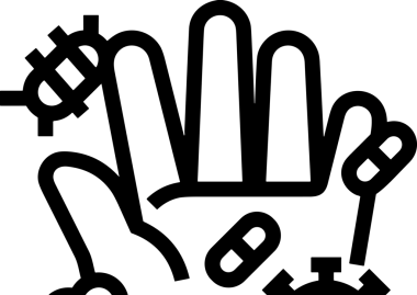 Web, Uygulama, UI / UX, Mobil Arayüz, Akıllı Teknoloji Tasarımı, Dijital Markalaşma, Kullanıcı Etkileşimi Sembolü ve Temiz Tek Renk Biçiminde Modern Grafik Elementi içeren PNG Biçimli El Simgesi Logosu