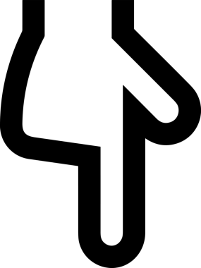 Web, Uygulama, UI / UX, Mobil Arayüz, Akıllı Teknoloji Tasarımı, Dijital Markalaşma, Kullanıcı Etkileşimi Sembolü ve Temiz Tek Renk Biçiminde Modern Grafik Elementi içeren PNG Biçimli El Simgesi Logosu