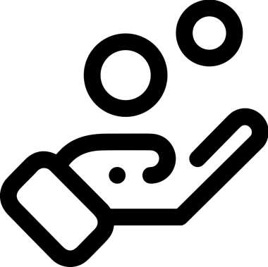 Web, Uygulama, UI / UX, Mobil Arayüz, Akıllı Teknoloji Tasarımı, Dijital Markalaşma, Kullanıcı Etkileşimi Sembolü ve Temiz Tek Renk Biçiminde Modern Grafik Elementi içeren PNG Biçimli El Simgesi Logosu
