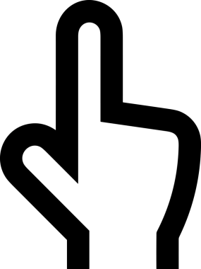 Web, Uygulama, UI / UX, Mobil Arayüz, Akıllı Teknoloji Tasarımı, Dijital Markalaşma, Kullanıcı Etkileşimi Sembolü ve Temiz Tek Renk Biçiminde Modern Grafik Elementi içeren PNG Biçimli El Simgesi Logosu