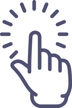 Web, Uygulama, UI / UX, Mobil Arayüz, Akıllı Teknoloji Tasarımı, Dijital Markalaşma, Kullanıcı Etkileşimi Sembolü ve Temiz Tek Renk Biçiminde Modern Grafik Elementi içeren PNG Biçimli El Simgesi Logosu