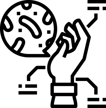 Web, Uygulama, UI / UX, Mobil Arayüz, Akıllı Teknoloji Tasarımı, Dijital Markalaşma, Kullanıcı Etkileşimi Sembolü ve Temiz Tek Renk Biçiminde Modern Grafik Elementi içeren PNG Biçimli El Simgesi Logosu