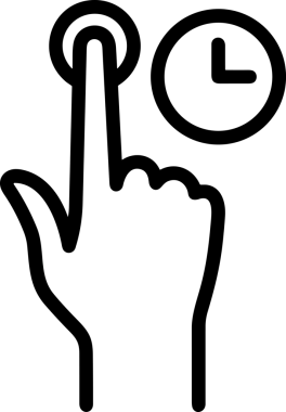 Web, Uygulama, UI / UX, Mobil Arayüz, Akıllı Teknoloji Tasarımı, Dijital Markalaşma, Kullanıcı Etkileşimi Sembolü ve Temiz Tek Renk Biçiminde Modern Grafik Elementi içeren PNG Biçimli El Simgesi Logosu