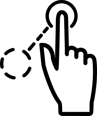 Web, Uygulama, UI / UX, Mobil Arayüz, Akıllı Teknoloji Tasarımı, Dijital Markalaşma, Kullanıcı Etkileşimi Sembolü ve Temiz Tek Renk Biçiminde Modern Grafik Elementi içeren PNG Biçimli El Simgesi Logosu