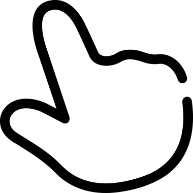 Web, Uygulama, UI / UX, Mobil Arayüz, Akıllı Teknoloji Tasarımı, Dijital Markalaşma, Kullanıcı Etkileşimi Sembolü ve Temiz Tek Renk Biçiminde Modern Grafik Elementi içeren PNG Biçimli El Simgesi Logosu