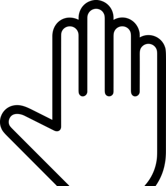 Web, Uygulama, UI / UX, Mobil Arayüz, Akıllı Teknoloji Tasarımı, Dijital Markalaşma, Kullanıcı Etkileşimi Sembolü ve Temiz Tek Renk Biçiminde Modern Grafik Elementi içeren PNG Biçimli El Simgesi Logosu