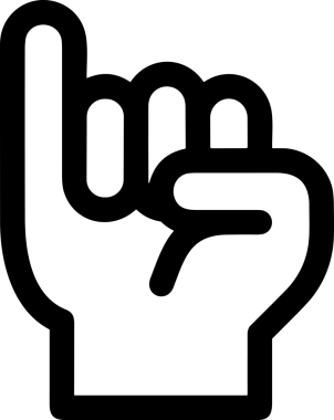 Web, Uygulama, UI / UX, Mobil Arayüz, Akıllı Teknoloji Tasarımı, Dijital Markalaşma, Kullanıcı Etkileşimi Sembolü ve Temiz Tek Renk Biçiminde Modern Grafik Elementi içeren PNG Biçimli El Simgesi Logosu