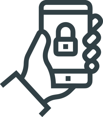 Web, Uygulama, UI / UX, Mobil Arayüz, Akıllı Teknoloji Tasarımı, Dijital Markalaşma, Kullanıcı Etkileşimi Sembolü ve Temiz Tek Renk Biçiminde Modern Grafik Elementi içeren PNG Biçimli El Simgesi Logosu