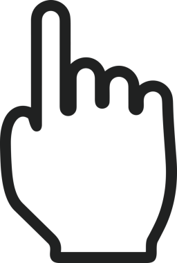 Web, Uygulama, UI / UX, Mobil Arayüz, Akıllı Teknoloji Tasarımı, Dijital Markalaşma, Kullanıcı Etkileşimi Sembolü ve Temiz Tek Renk Biçiminde Modern Grafik Elementi içeren PNG Biçimli El Simgesi Logosu