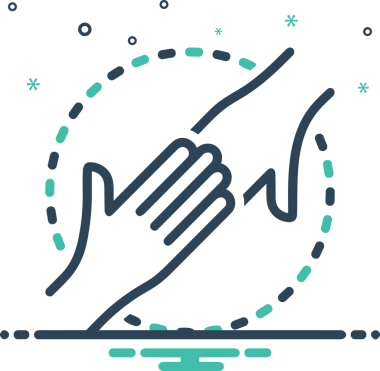 Web, Uygulama, UI / UX, Mobil Arayüz, Akıllı Teknoloji Tasarımı, Dijital Markalaşma, Kullanıcı Etkileşimi Sembolü ve Temiz Tek Renk Biçiminde Modern Grafik Elementi içeren PNG Biçimli El Simgesi Logosu